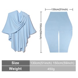 Winter Warm Scarf - Women Poncho Shawl Wrap Winter Long Scarves Soft Warm Button Knitted Shawl Blanket Cape Wool Spinning Tassel Polyester Cardigan