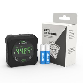 KNINE OUTDOORS Digital Angle Finder Strong Magnetic Angle Gauge, Cube Inclinometer with Backlight, Table Saw Miter Protractor, Woodworking Measuring Tool