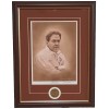 ALABAMA football "Nick Saban" framed print with coin signed by Daniel Moore