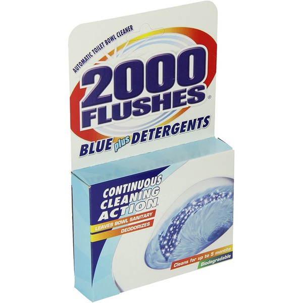 2000 FLUSHES - 201020 2000 Flushes Blue Plus Detergents Automatic Toilet Bowl Cleaner, 3.5 OZ