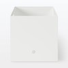 MUJI 44902875 Polypropylene File Box Standard for A4 White Gray