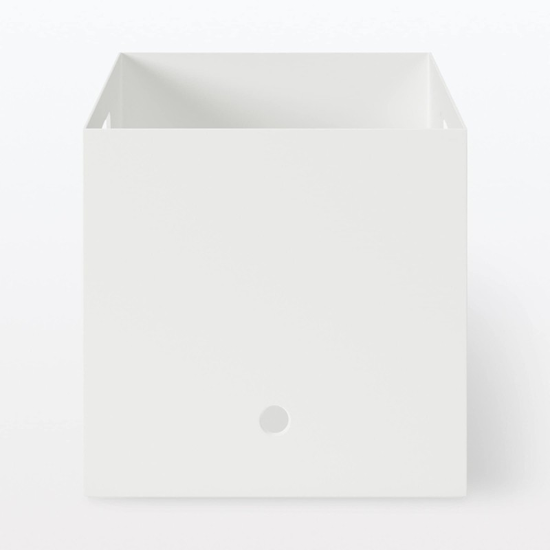 MUJI 44902875 Polypropylene File Box Standard for A4 White Gray
