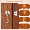 sourcing map 3 Inch Hook and Eye Latch for Doors,