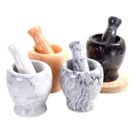Mortero Molcajete Con Maja Tipo Mármol