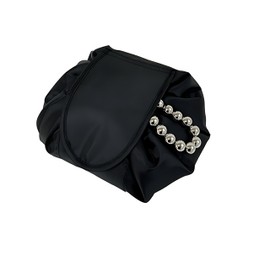 Noguez. Bolsa de Maquillaje, Cosmetiquera con Cadena de Cuentas, Neceser para Cosméticos, Cosmetiquera para Maquillaje, Makeup Bag, Cosmetiquera de Viaje.