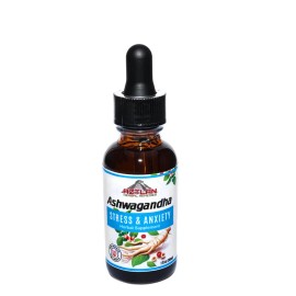 Ashwagandha Root Tincture 1oz Herbal Liquid Extract Adaptogen Supplement Daily Wellness Stress Support Natural Plant Based Dietary Supplement Dropper