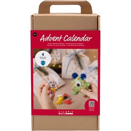 creativ company Craft Set Advent Calendar Modelling – Monster 28 Pieces Creative Set Craft Accessories Craft Material DIY Crafts