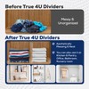 True 4U 6 Pack Acrylic Shelf Dividers for Organizing, Easy