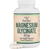 Magnesium Glycinate 400mg, 180 Capsules (Vegan Safe, Third Party Tested,