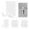 CGBE 4 Packs Shower Hooks for Inside Shower, Self Adhesive