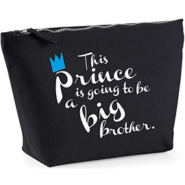 Hippowarehouse This prince is going to be a big brother printed make up cosmetic wash bag 18x19x9cm