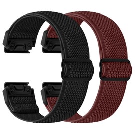 TumpCez 22mm Watch Bands for Garmin Fenix 8 47mm/Fenix E 47mm/Fenix 7/7 Pro/6/6 Pro/5/5 Plus Band, Quickfit Elastic Nylon Replacement Strap Wristbands for Garmin Forerunner 945/935/Approach S62/S60