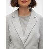 VERO MODA Female Blazer, Single-Breasted, Vmjulia, Light Grey Mix