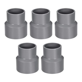 sourcing map PVC DWV Reducing Coupling Schedule 40 Gray 50mm x 63mm Socket 5pcs