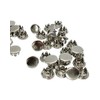 4 Pack 7/16" Metal Hole Plugs - Nickel Plated Steel