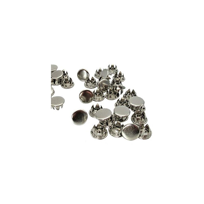 4 Pack 7/16" Metal Hole Plugs - Nickel Plated Steel