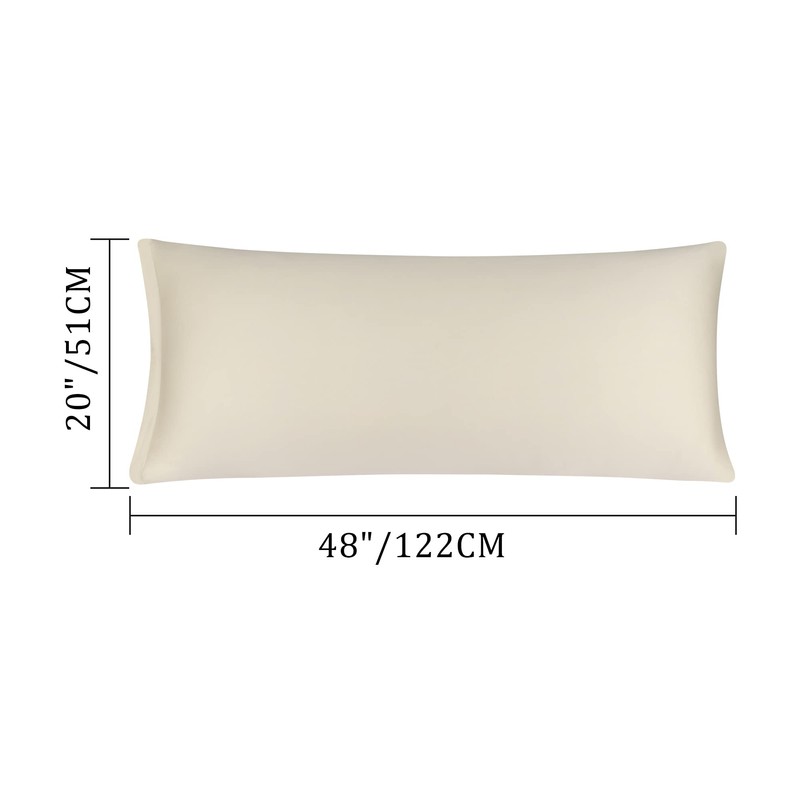 PiccoCasa Body Pillow Cover Pillowcase, 300 Thread Count, 100% Long