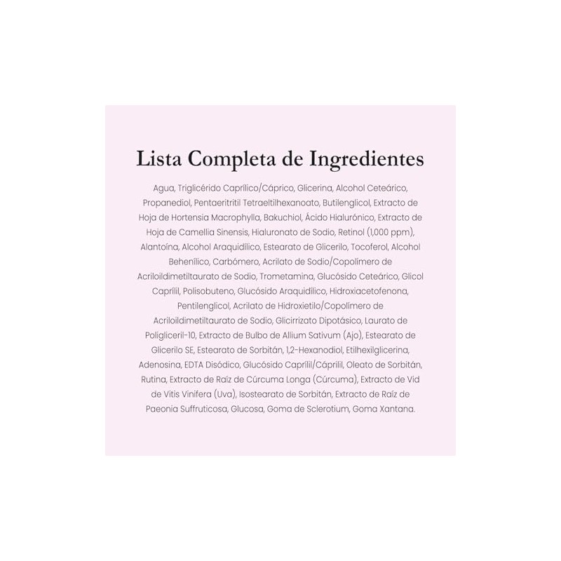 Purito Crema Retinol Facial Antiarrugas Piel Sensible Coreano Líneas Finas
