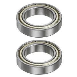 QUARKZMAN 6804ZZ Deep Groove Ball Bearing 20 mm Bore 32 mm AD 7 mm Thick Chrome Steel Double Shielded Bearing for Engines Pumps Conveyors Pack of 2