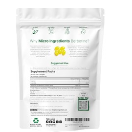 Micro Ingredients Berberine 1000mg with MCT Oil, 240 Softgels | Highly Bioavailable Formula with Berberine HCI from Berberis Aristata | Non-GMO, Gluten Free, No Soy