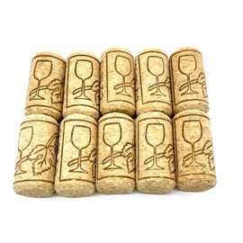 Aliotech 10PCS Natural Soft Wood Corks Straight Wooden Bottle Stopper(0.83"W x 1.54"H)