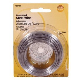 Hillman Steel Wire 250' 24 Ga Galvanized 5 Lb Carded