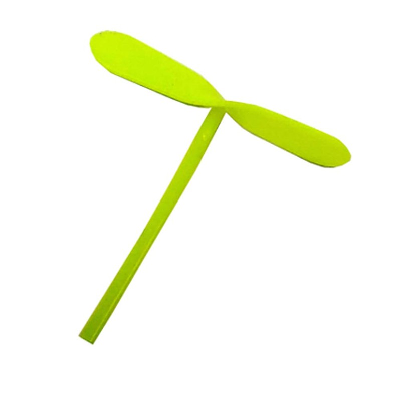 NOVELTY GIANT WWW.NOVELTYGIANT.COM Miniature Multicolored Plastic Helicopter Twirling Toy Approx