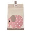 3 Sprouts Nappy Stacker, Pink Elephant