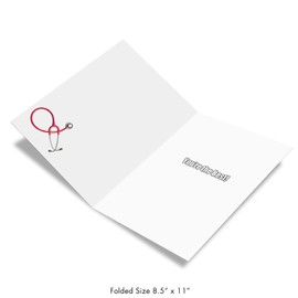 NobleWorks - Jumbo Thank You Card for Nurse and Doctor (8.5 x 11 Inch) - Big Gratitude Greeting Card with Envelope, Health Care Worker - Thank You to a Great Doctor J9115