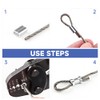 Wire Rope Crimping Tool with Ratchet, Ferrule Swaging Tool for