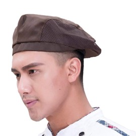 Adjustable Women Cafe Works Cap Vintage Flat Beret Bakery Men Cooking Chef Hat Coffee