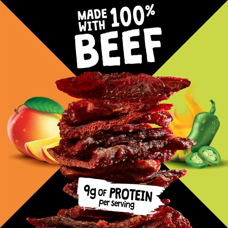 Jack Link's DUOs Jalapeño and Mango Beef Jerky, Shareable Under