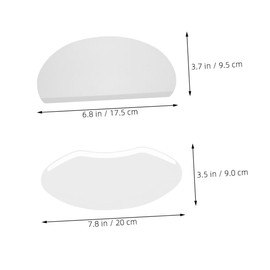 TOVINANNA 50pcs Clear Hair Cutting Face for Hairdressers Unbreakable Masks for Salon Use Forehead Dye Shield Quick Styling Tool Transparent Design