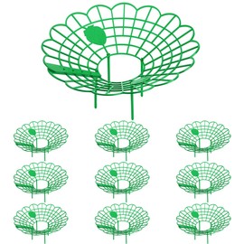 Iceyyyy 10Pack Strawberry Supports - Strawberry Plant Support Stand Strawberry Growing Racks Protector Strawberry Growing Frame Holder Cage (10, B)