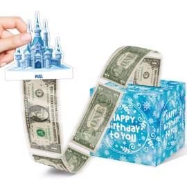 Princess Party Favors, Surprise Money Box, Money Gift Boxes for Cash for Birthday, Princess Birthday Party Supplies Blue Snow - Fun & Loving Way to Offer Cash Gifts