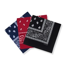cocopuss 22"X22" Cotton Bandanas for Men & Women Pasiley Cowboy Bandana Handkerchiefs for Hair