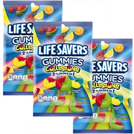 Lifesaver Gummies Collisions, 7oz Gummy Bag (3 Pack), Gummy Candy