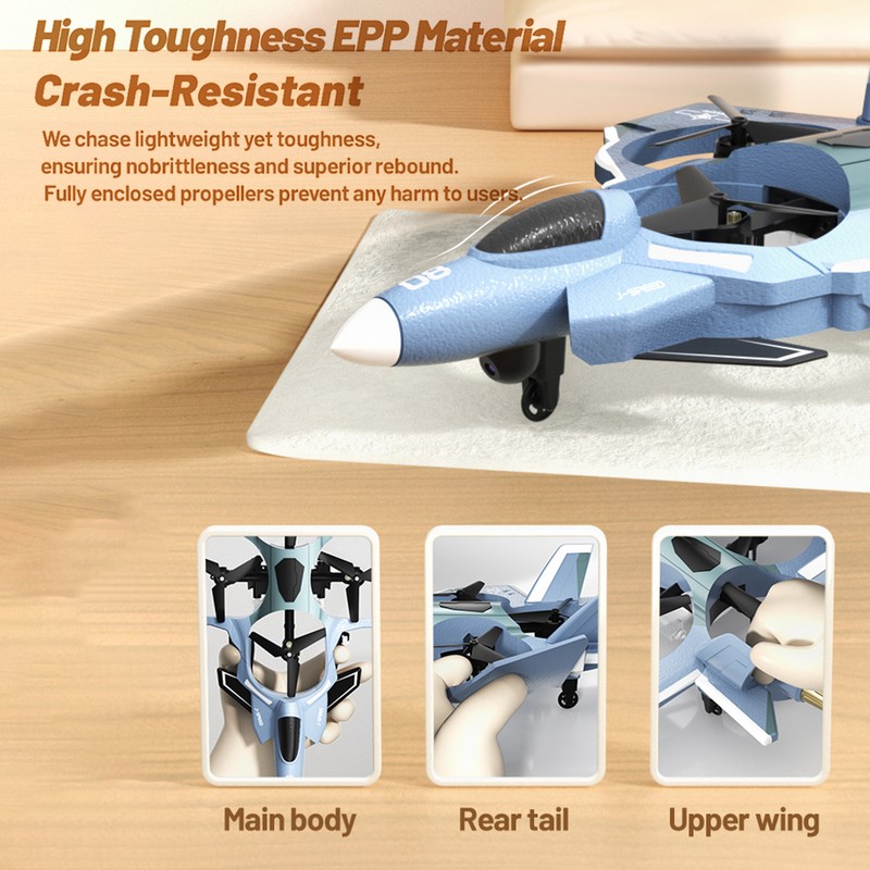 Remote Control Airplane, 2.4GHz Headless EPP Remote Control Plane with