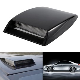 PUSOKEI Universal Car Air Flow Sticker, Car Decorative Airflow Intake Shovel Bonnet Vent Sticker Cover Hood (Black)