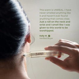 Juara - Candlenut Perfume Oil | Roll-on | Tropical Fragrance for Women | Natural Ingredients | Long Lasting Luxury | Alcohol-Free | Paraben & Sulfate Free | 0.34 oz (10mL) (Candlenut)