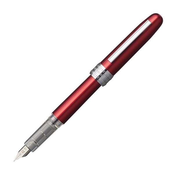 PLATINUM Fountain Pen, Plaisir Medium Nib, Red (PGB-1000-#70-M)