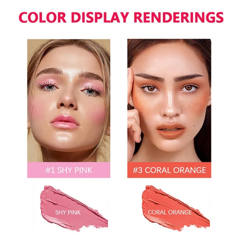2pz Rubo Barra Hidratante Crema Natural Colorete Larga Durac Tono