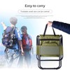 WBTY Outdoor Folding Chairs Portable Camping Stool Backpack Seat with
