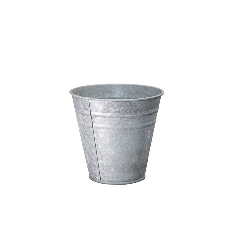 Antikas - Flower Pot Small Antique Zinc Planter Table Bucket