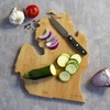 Totally Bamboo Michigan State Shaped Cutting Board and Charcuterie Serving