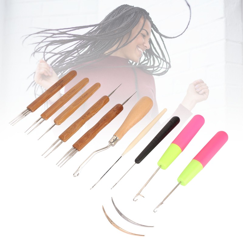 12pcs Dreadlocks Tool Set Dreadlocks Crochet Hook Hair Locking Tool