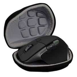 ASHATA Estuche Rígido de Viaje para Almacenamiento de Mouse para MX Master 3 2S, Estuche Rígido Impermeable para Mouse a Prueba de Golpes con Correa de Mano, Estuche Portátil de