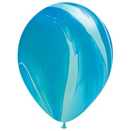Qualatex Rainbow SuperAgate Assortment Biodegradable Latex Balloons, 11-Inches (10-Units)
