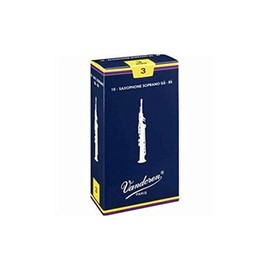 Vandoren Traditional Soprano saxophone reeds, box of 10 - Strength 1