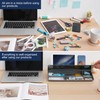 TSJ OFFICE Desktop Whiteboard Dry-Erase-Board - Computer Keyboard Stand White